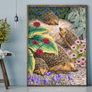 5D DIY Full Drill Round Shape Cute Hedgehog Rhinestone Diamond Drawing for Home