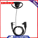 2-Pin D-Shape Earphones Headphones MIC PTT Mic Headphones Earphones for Baofeng Kenw