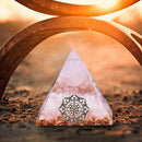 Crystal Pyramid Healing Energy Meditation Crystals Home Office Decor (D) Newly