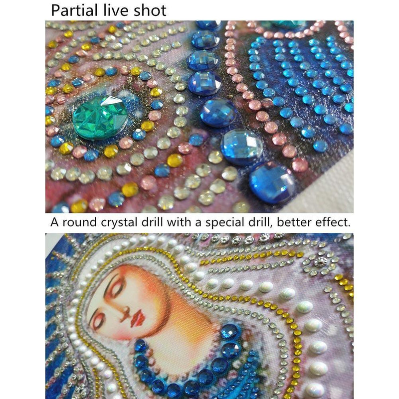 5D DIY Special Shaped Diamond Painting Religion Cross Stitch Embroidery Kit