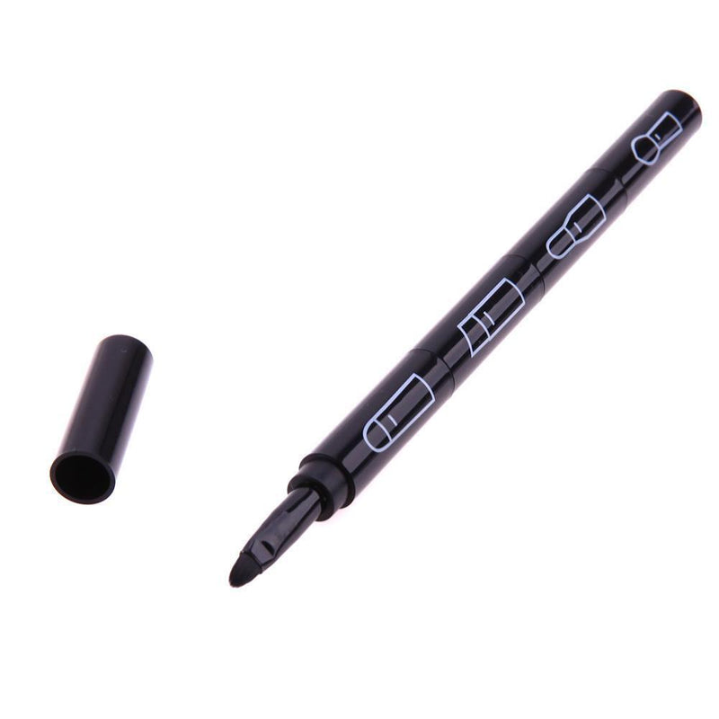 4 in 1 Portable Retractable Makeup Brush Lipbrush Eyeliner Brush for Travel