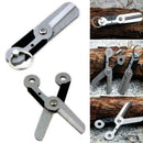 Outdoor Survival Pocket Steel Keychain Keyring CL G8N8 Q3D2 Tool Tool O2Z2