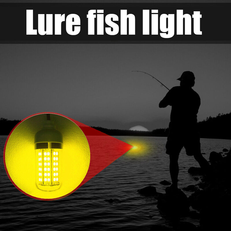 12V LED Fishing Trapping Attracting Lamp Lure Indicator Night Glowing Fish Lamp