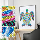 Diamond Painting 5D DIY Turtle Crystal Special Shape Room Wall Art (T086)