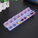 2Row 14Grid Portable Medicine Box Holder Storage Container Pill Case
