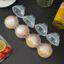 Plastic Round Ice Cube Makers Tray 4 Grid Whiskey Ice Ball Mold Kitchen Tools