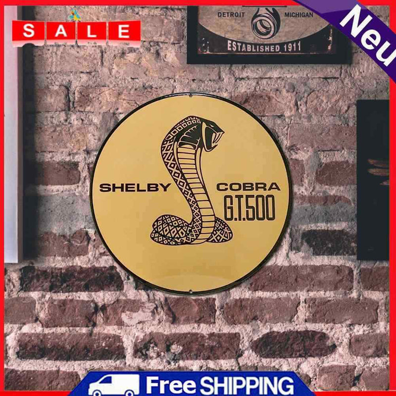 Retro Metal Plate Tin Sign Plaque Shelby Cobra Car Wall Poster Iron Painting