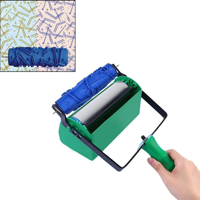 DIY Rubber Roller Embossed Paint Roller Wall Texture Stencil Brush (ZZ0079)