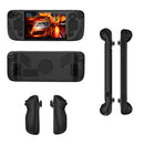 Anti Slip Game Console Back Case with Thumb Stick Caps Kits for Valve Steam D