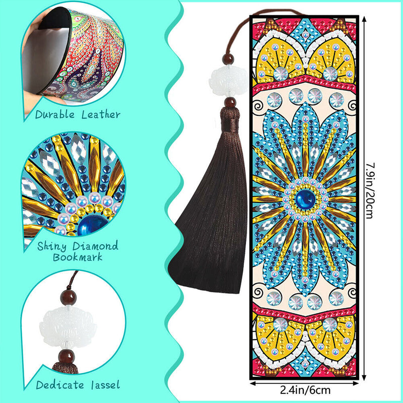 5D DIY Diamond Painting Bookmark Mandala Mosaic Tassel Book Crafts (FQY019)