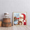 Full Cross Stitch 11CT Santa Snowman Counted Embroidery DIY Christmas Decoration