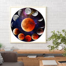 5D DIY Full Round Drill Diamond Painting Total Solar Eclipse Abstract Handmade