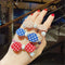 Women Girl High Elastic Hair Accessories Hair Tie Rope Hair Ring Lattice Dot