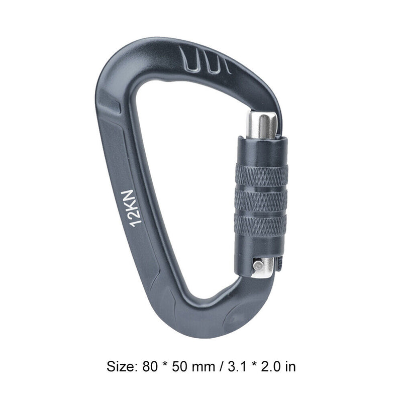 Aluminum Alloy Mountaineering Bag External Hanging Buckle Keychain Locking Ring