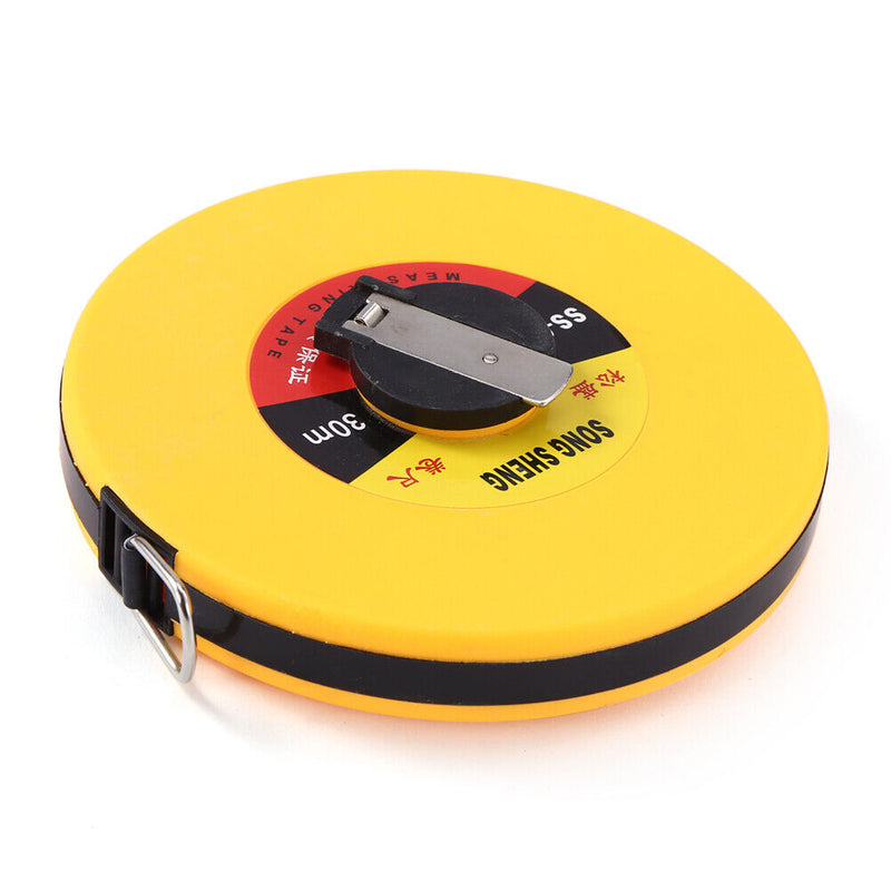 Fiberglass Tape Measure Building Surveying Distance Measuring Meter (30m) Newly