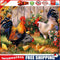 Painting By Numbers Kit DIY Flower Chicken Canvas Oil Art Picture Craft