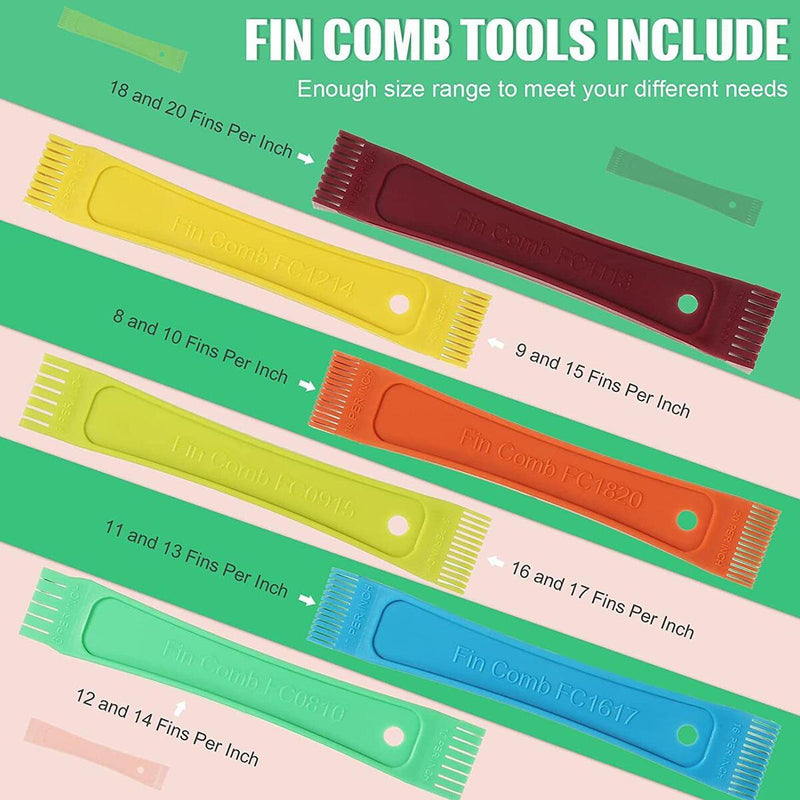Air Conditioner Fin Comb Condenser&Radiator Fin Straightener Cleaner Repair Too.