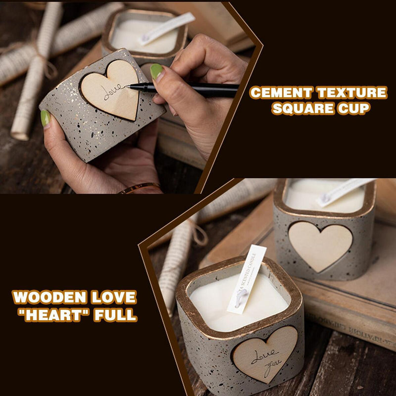 2X Scented Candle Cup with Soy Wax Creative Container Gift Home Decoration_