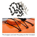 10pcs C Type Deck Rope Buckles Kayak Humpback Handle Buckle with Screws Kit