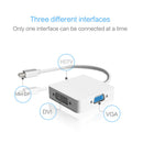Homever 3"" 1 Mini DP DisplayPort to HDMI DVI VGA Display Port Cable Adapter Wi
