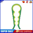 4 in 1 Lid Jar Opener Nonslip Can Bottle Opener Kitchen Tool (Green Yellow)
