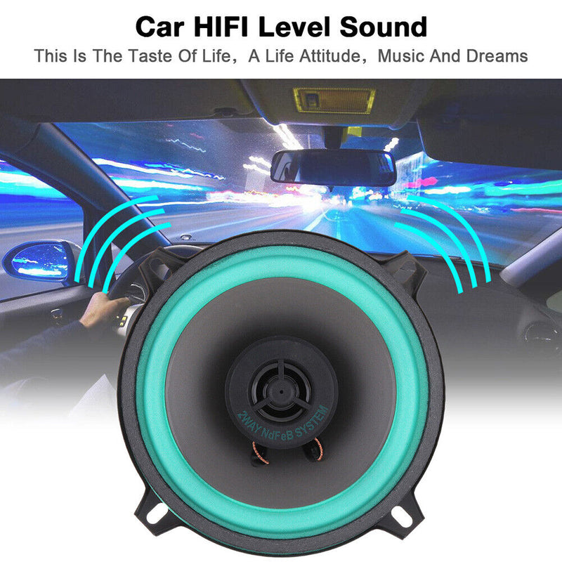 VO-502 5 inch 100W 2 Way Car Coaxial Speaker Auto Audio Music Loudspeaker