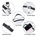 PVC Transparent Top-handle Bag Purse Large Capacity Zipper Shoulder Bag