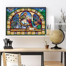 5D DIY Full Drill Round Shape Nativity Rhinestone Diamond Drawing for Home