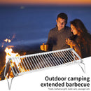 Outdoor Gas Stove Stand Foldable Backpack Fire Barbeque Grill Rack Stand