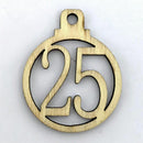 Gift Wooden Advent Countdown Hanging Tags 1-25 Christmas Calendar Number Label