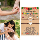Mother Daughter Day Love Heart Charm Adjustable Bracelet Gift Card Wish Present: