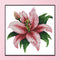 Partial Cross Stitch Blossom Lily 14CT Counted Embroidery Needlework DIY Decor