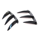 Rear Bumper Vent Canards for Mercedes W176 A200 A45 AMG (Carbon Fiber Look)