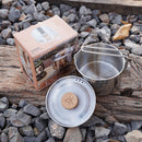 Steel Multifunctional Outdoor Picnic Kettle Teapot Camping Pot Cookware