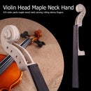 Violin Head Maple Neck Hand Carved Maple Wood Violin Ebony Fingerboard