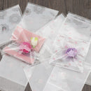 Wedding Favors Plastic Cookie Pocket Candy Bag Cute Bow Design Self-Adhesive