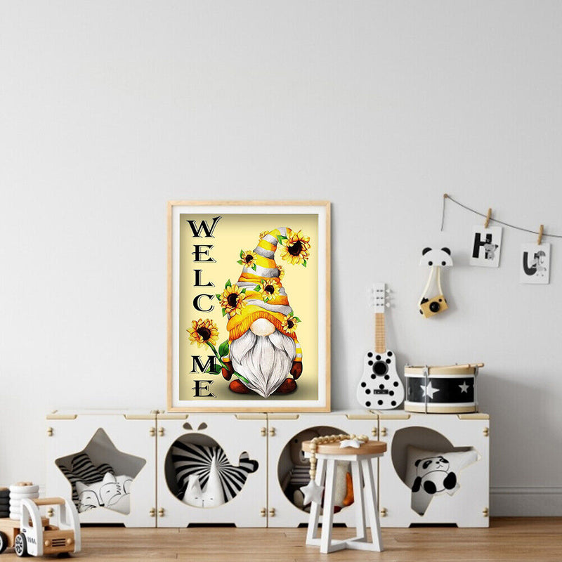 5D Full Round Drill Drawing Picture Goblin Diamond Painting Living Room Ornament