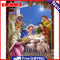 40x50cm Nativity Canvas Painted Oil Paint By Numbers Wall Art Modern Room Decor