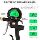 Digital Tire Inflator with Pressure Gauge Air Tester Check 200PSI with Air Chuck