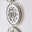 Energy Symbols Crafts Pendant Wooden Discs Hanging Wall Decoration Ornament G7T3