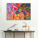 Oil Paint By Numbers Picture DIY Painting Doodle Abstract Acrylic Paint Decor