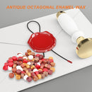 100pcs Retro Octagon Fire Painting Pills Sealing Wax Granules Stamping Wraps