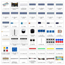 DIY Component Starter Basic Kit 830 Holes Breadboard Resistors Electronics Set