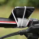 2pcs/bag Silicone Bike Phone Bracket Fixed Straps Cycling Accessory (White)