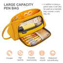 Portable Pen Bag-Linen Big Capacity Stationery Bag Cosmetic Bag for Boys Girl