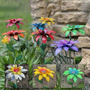 Green Plants Wrought Iron Flowers Garden Stake Decor Lawn Arrangement