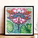 Mosaic Special Shape DIY Lotus Dragonfly Diamond Painting Rhinestone 5D Kit