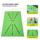 Golf Swing Training Mat Batting Direction Mark Pad Practice Equipment (5mm)