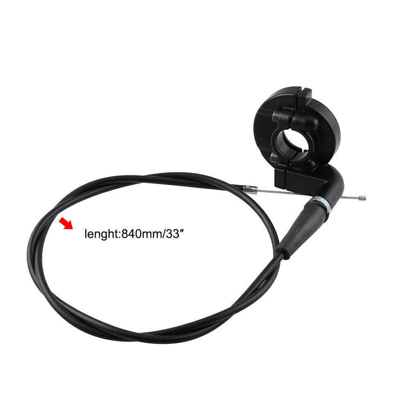 7/8" Twist Throttle Accelerator Handle Grips Cable Set Mini Bike ATV Quad 22mm