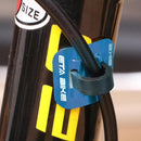 5pcs Bike Brake Cable Guide Clips Aluminium Alloy C Buckles Clamp (Blue) Newly